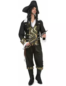 Męski wzorzysty kostium pirata, Rozmiar: Medium/Large