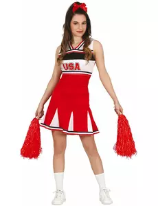 Czerwone strój cheerleaderki dla nastolatki