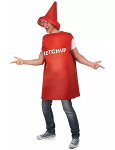 Kostium słoik ketchupu dla dorosłych