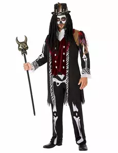 Kostium czarodzieja voodoo dla mężczyzn, Rozmiar: X-Small/Small