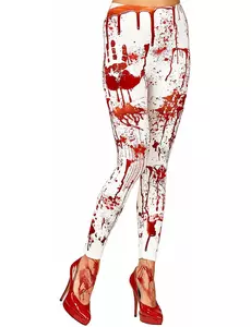 Zakrwawione legginsy damskie