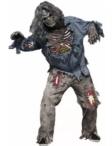Przerażający kostium zombie dla mężczyzn na Halloween
