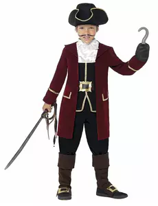 Kostium kapitan piratów dla chłopca, Rozmiar: 4-6 lat (115/128 cm)
