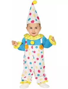 Kostium dziecięcy Clown w kropki, Rozmiar: 18-24 miesiące (89 - 93cm)