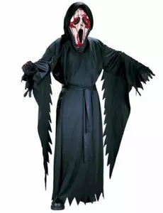 Zakrwawiony kostium dziecięcy Ghost Face - Scream™, Rozmiar: 12-14 lat (139-152 cm)