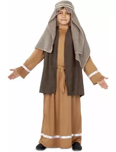 Brązowy kostium Józefa dla chłopców, Rozmiar: 6 lat (110 - 122 cm)