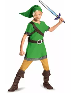 Kostium Classic Link Zelda™ dla dzieci, Rozmiar: 10-12 lat (137 - 149 cm)