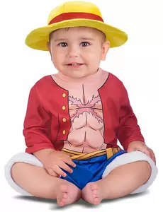 Przebranie małego Luffy'ego One Piece™, Rozmiar: 1-2 lat (80 - 92 cm)