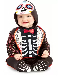 Mini kostium szkieletu dla niemowląt - Dzień Zmarłych