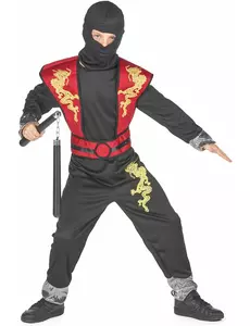 Kostium ninja żółtego smoka dla chłopca, Rozmiar: 4-6 lat (110-120 cm)