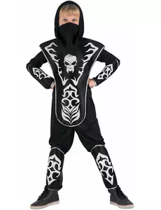 Strój czaszki ninja dla chłopców, Rozmiar: 3-4 lat (92-104 cm)