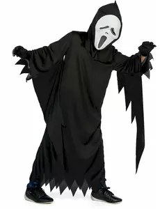 Przebranie zabójcy z horroru dla dziecka, Rozmiar: 10-12 lat (130-140 cm)
