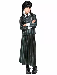 Dziecięcy strój szkolny Wednesday Addams, Rozmiar: 11-13 lat (142-164 cm)