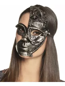 Półmaska robota Steampunk damska