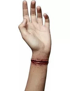 Fałszywa rana nadgarstka dla dorosłych Halloween