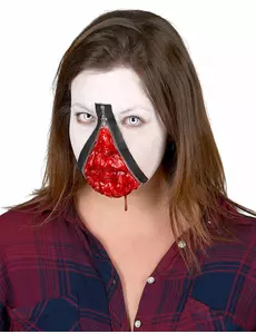 Dorosły zestaw do makijażu na Halloween z zamkiem błyskawicznym