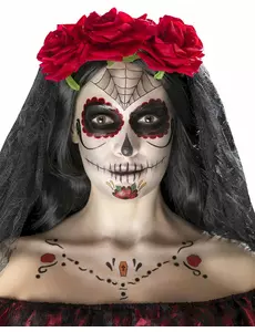 Zestaw do makijażu Dia de los muertos kobieta pająk księżniczka