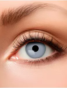 Halloweenowe dla dorosłych Szare Zombie Eye Fancy Soczewki