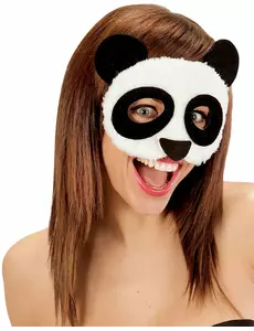 Dorosły pluszowy maska wenecka panda