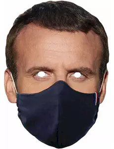 Kartonowa maska prezydenta w masce