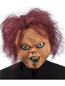 Halloweenowa maska przerażająca lalka dla dorosłych