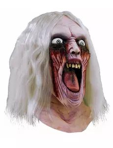 Halloweenowa lateksowa maska krwawego zombie dla dorosłych