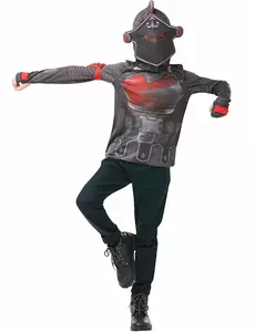 Black Knight Fortnite T-shirt i kominiarka dla nastolatków