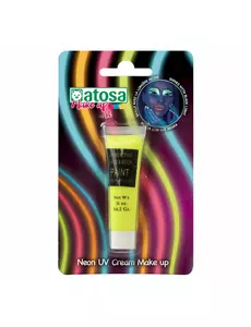 Żółta neonowa tubka do makijażu UV