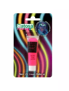 Różowa neonowa tubka do makijażu UV