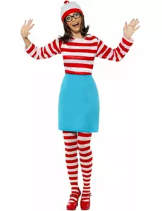 Kostium Gdzie jest Waldo?™ dla kobiet, Rozmiar: X-Large