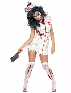 Kostium pielęgniarki Halloween Zombie damski, Rozmiar: Medium