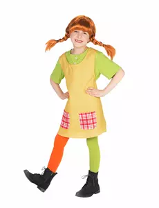 Kostium Pippi Pończoszanka™ dla dziewczynek, Rozmiar: 5-6 lat (110-116 cm)