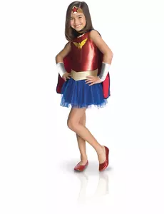 Kostium Wonder Woman Comic Book™ deluxe dla dzieci, Rozmiar: 7-8 lat (122 to 128 cm)