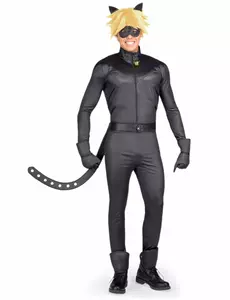 Zestaw kostiumów Czarnego Kota Miraculous™ dla dorosłych, Rozmiar: Small
