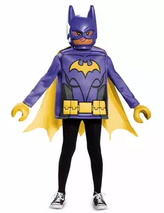 Klasyczny kostium Batgirl LEGO movie® dla dzieci, Rozmiar: 7-8 lat (124 - 136 cm)