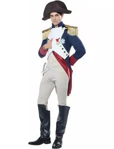 Kostium luksusowy cesarz francuski Napoleon dla mężczyzn, Rozmiar: Large