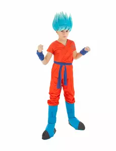 Kostium Saiyan Goku Super Dragon Ball™ dla dzieci, Rozmiar: 9-10 lat (140 cm)