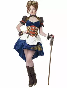 Luksusowy damski kostium retro futurystyczny steampunk, Rozmiar: Medium (40/42)