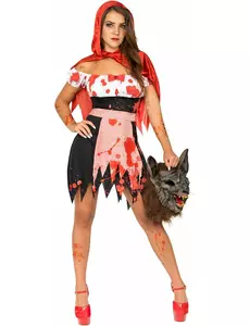 Kobieta zombie Czerwony Kapturek, Rozmiar: Medium/Large