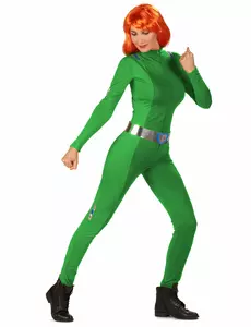 Kostium Totally Spies™ zielony Sam dla kobiet, Rozmiar: M