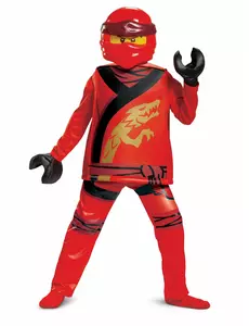 Kostium deluxe Kai Ninjago Legacy — LEGO™ Dziecko, Rozmiar: 5-6 lat (109 - 126 cm)