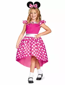 Klasyczny różowy kostium Minnie™ dla dziewczynki, Rozmiar: 3-4 lat (97 - 109 cm)