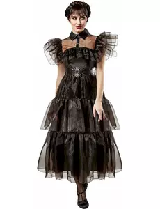 Damski kostium środowej Wednesday Addams™ Ball, Rozmiar: Medium