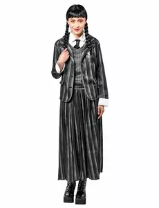 Kostium mundurka szkolnego Wednesday Addams™ dla kobiet, Rozmiar: Medium