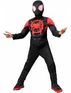 Luksusowe przebranie Spiderman Miles Morales™ dla dzieci, Rozmiar: 7-8 lat (122 to 128 cm)