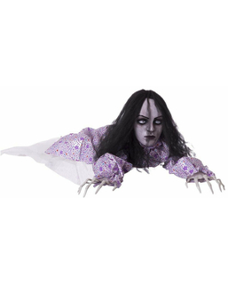 Dekoracje na Halloween My Other Me Zombie Girl Crawling Światła Ruchu z dźwiękiem (30 x 20 x 160 cm)