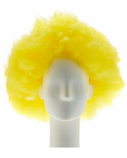 Peruka z kręconymi włosami Żółty