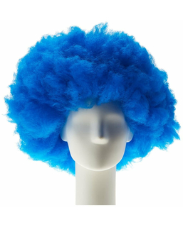 Peruka z kręconymi włosami Niebieski