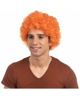 Peruka z kręconymi włosami Pomarańczowy