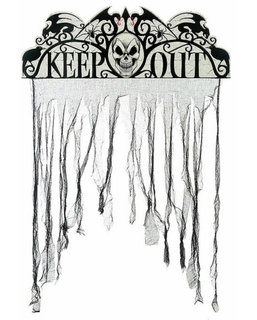 Zawieszka ozdobna Keep Out (97 x 137 cm)